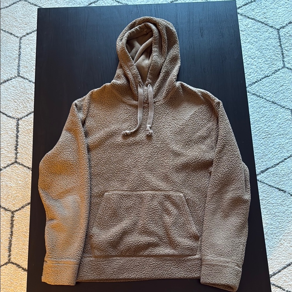 Cozy Tan Sherpa Express Hoodie